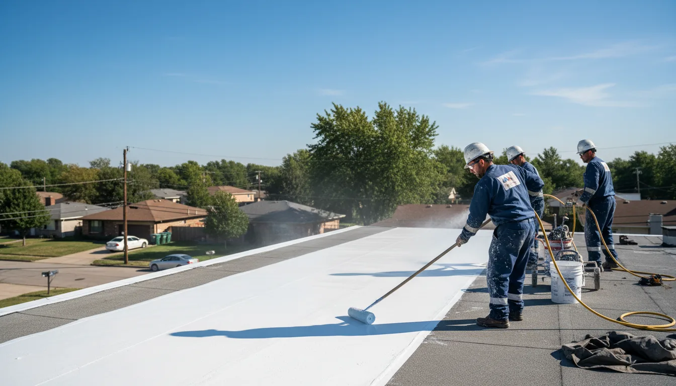 Commercial roof coating in Danvers, IL near me